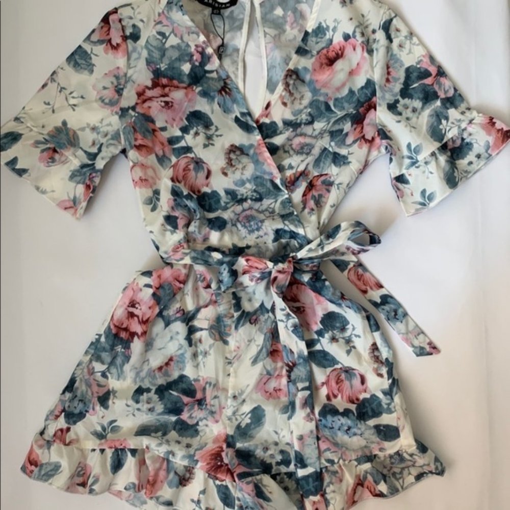 Parisian Cute Fioral Romper size 4